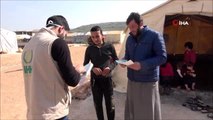 -Suriye'de korona virüse karşı bilgilendirme çalışması- İHH İnsani Yardım Vakfı'na bağlı ekipler,...