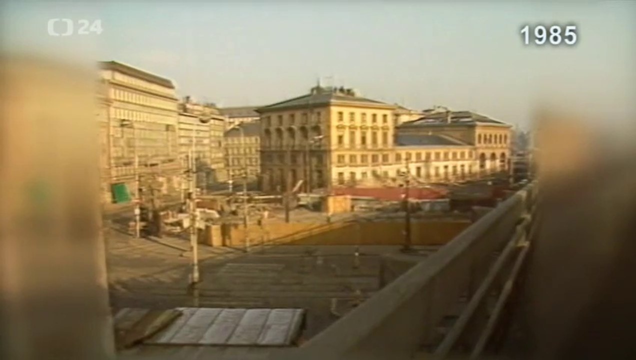 Praha-Těšnov, nádraží (Odstřely a demolice, Archiv ČT24, 1985)