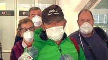 Los jubilados vascos confinados en Perú regresan a España