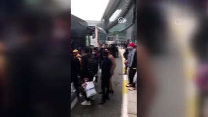 Havalimanında mahsur kalan yabancı yolcular Karabük'teki yurda gönderildi