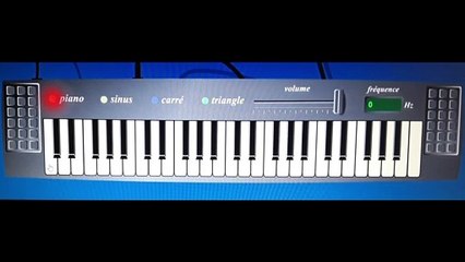 Notes de piano et fréquences du son