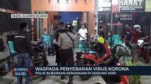 Cegah Penyebaran Virus Korona, Petugas Bubarkan Pengunjung Warkop