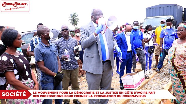 Coronavirus : Le Mouvement pour la Démocratie et la Justice en Côte d’Ivoire fait des propositions pour freiner la propagation du virus