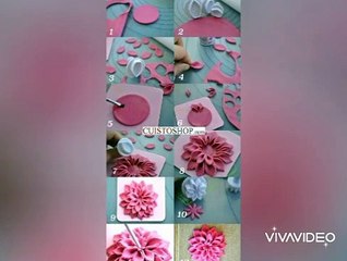 making flowers for your girls dress, easy making ,look stylish
