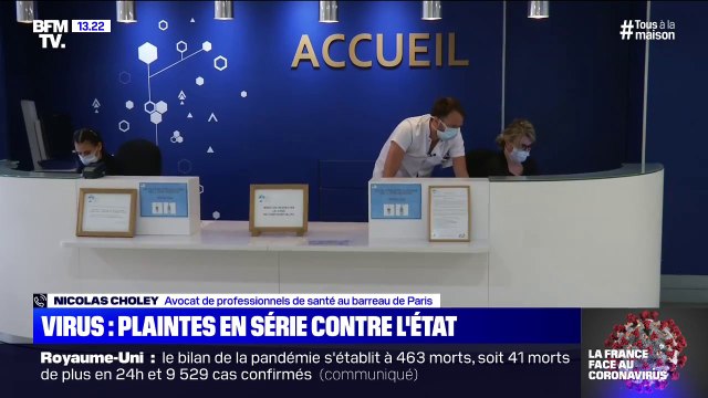 On a demandé au Conseil d'Etat à ce que des réquisitions de masques soient mises en place pour les soignants , affirme Nicolas Choley, avocat de professionnels de santé