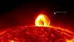Pluie coronale impressionnante du Soleil filmée par la NASA