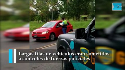 Siguen los controles de restricción en los accesos de La Plata