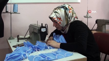 Nene Hatun’un torunları maske üretimi için seferber oldu