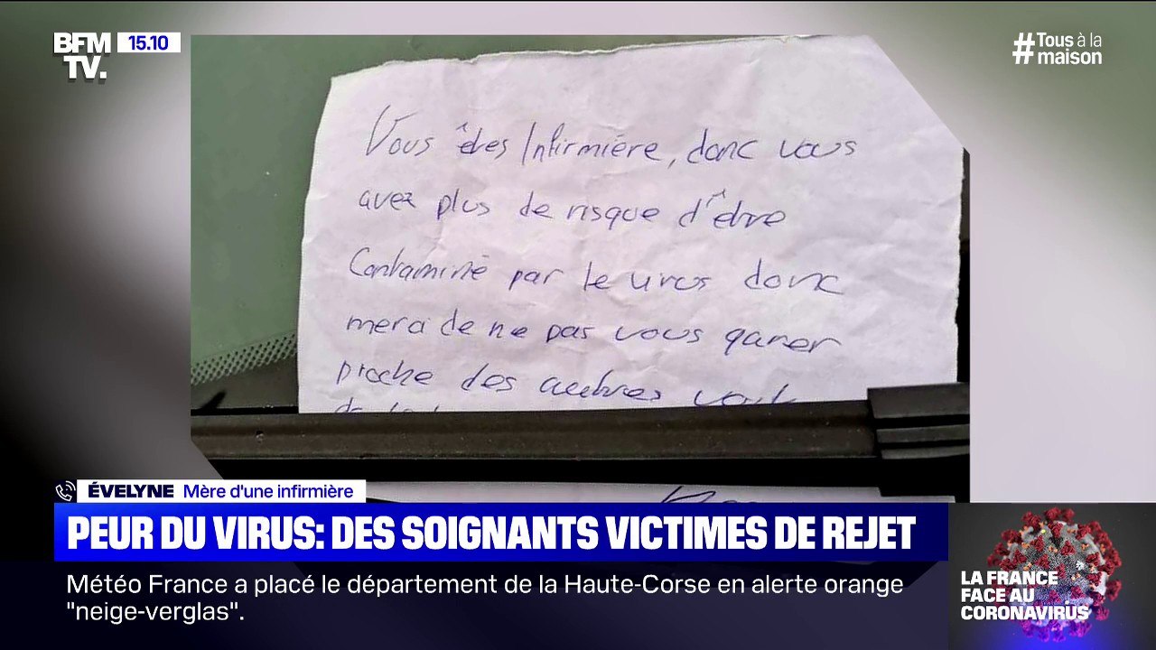 En larmes, la mère d'une infirmière raconte le rejet que subit sa fille à cause de son métier et de la peur du virus