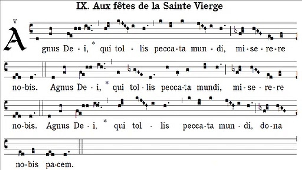 Agnus Dei Missa IX, cum iubilo