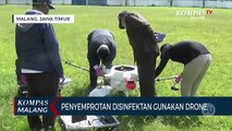 Penyemprotan Disinfektan Gunakan Drone