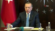 Cumhurbaşkanı Erdoğan G20 Liderler Olağanüstü Zirvesi'ne video konferansla katıldı