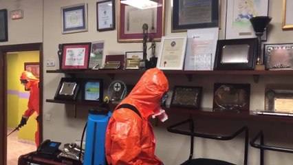 La DYA desinfecta su base de Bilbao y vehículos