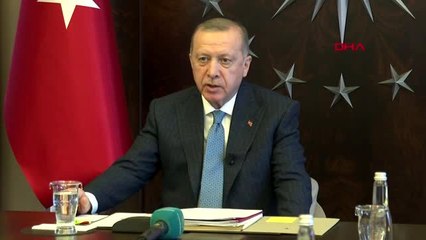 ANKARA ERDOĞAN G20 LIDERLER OLAGANUSTU ZIRVESI VIDEO KONFERANSINDA KONUŞTU