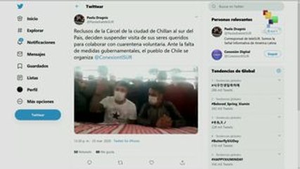 Chile: por salud presos suspenden motu proprio visitas de familiares