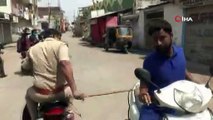 Hindistan’da sokağa çıkma yasağına uymayanlara dayak