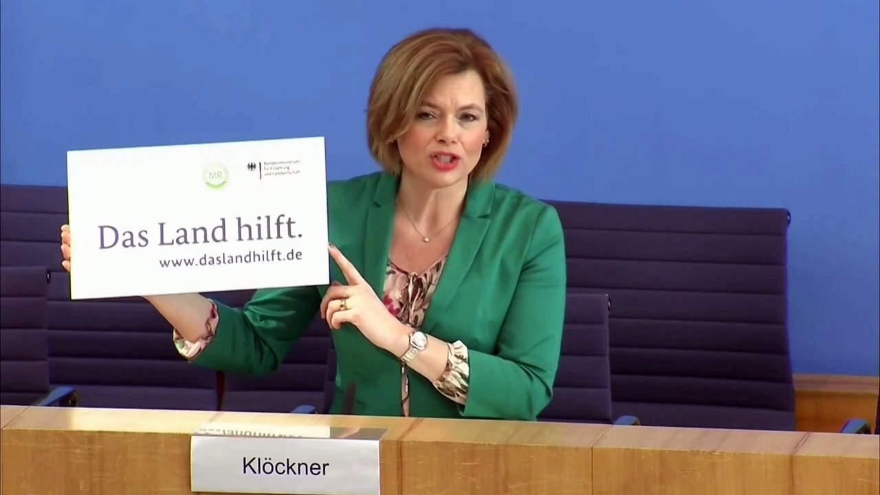 Klöckner: Die Grundversorgung ist gesichert