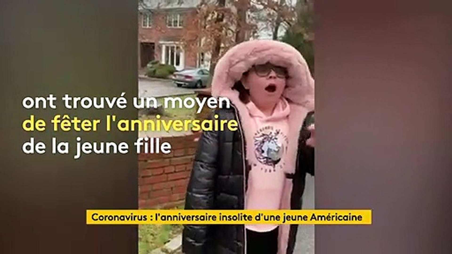 Malgre Le Confinement Une Jeune Americaine A Eu Droit A Une Belle Surprise Pour Son Anniversaire Video Dailymotion