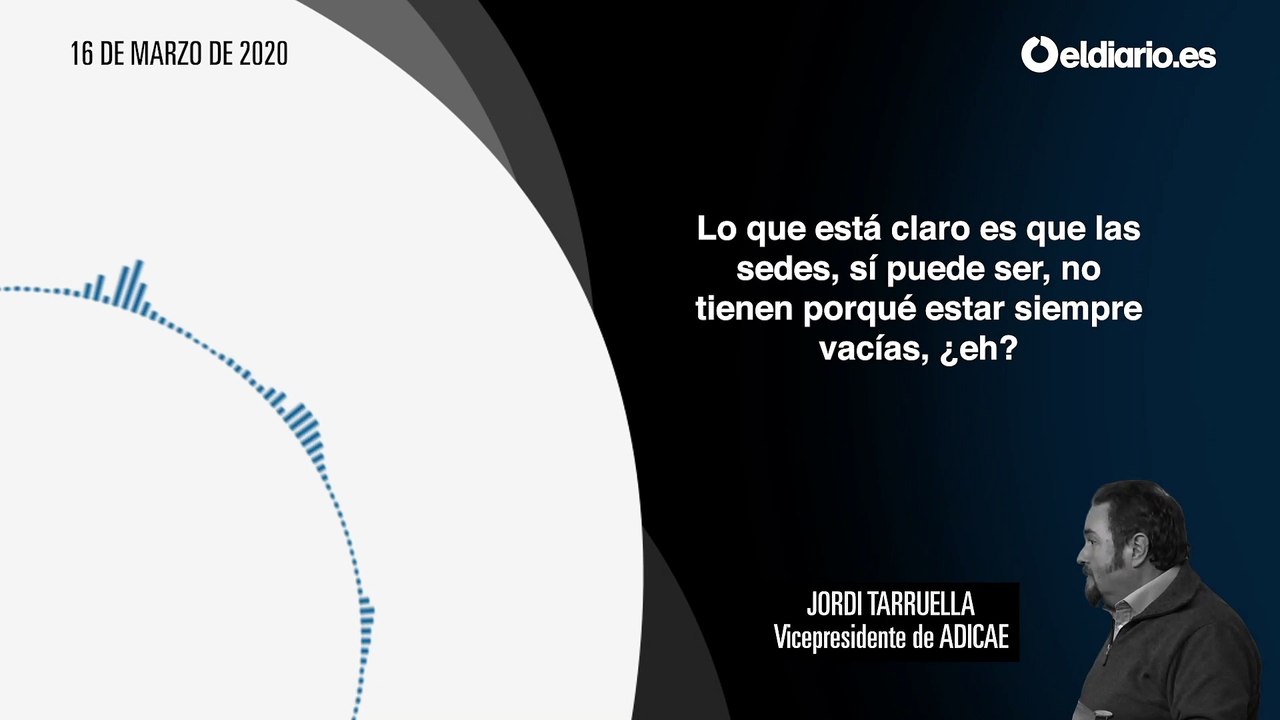 El vicepresidente de ADICAE: “Que yo sepa no está prohibido ir a trabajar”