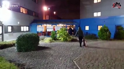 코로나19 우한폐렴 영국 격리소의 내부 모습 최초 공개