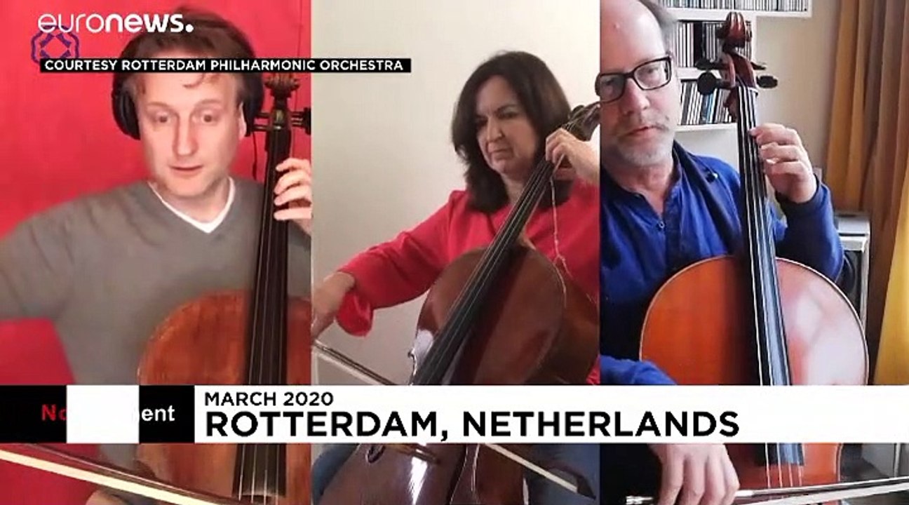 Confinement concerto as isolating musicians play Beethoven from home