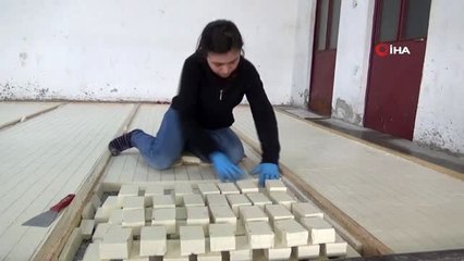 (BALIKESİR Bin yıllık yöntemle yapılan en doğal dezenfektan "Sabun"