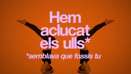 Els Amics De Les Arts - Semblava Que Fossis Tu (Lyric Video)