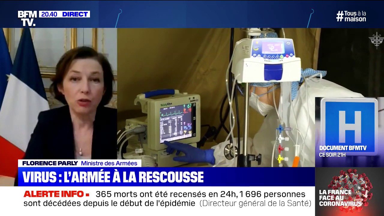 Florence Parly annonce que les unités de l'armée "sont en phase de préparation" pour l'opération Résilience