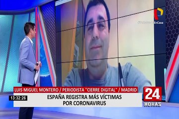 Periodista sobre covid-19 en España: “aún no se vive lo peor del virus en el país”