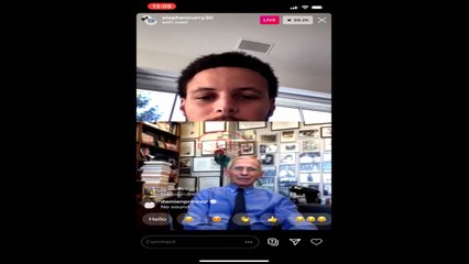 Instagram Live Q&A with Stephen Curry and Dr. Anthony Fauci about COVID-19