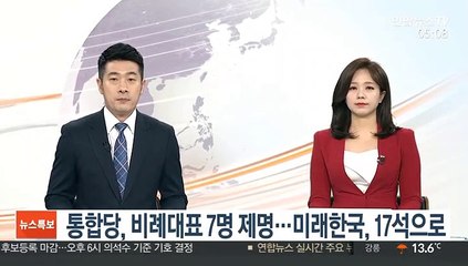통합당, 비례대표 7명 제명…미래한국, 17석으로