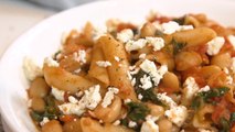 How to Make Greek Pasta with Tomatoes and White Beans