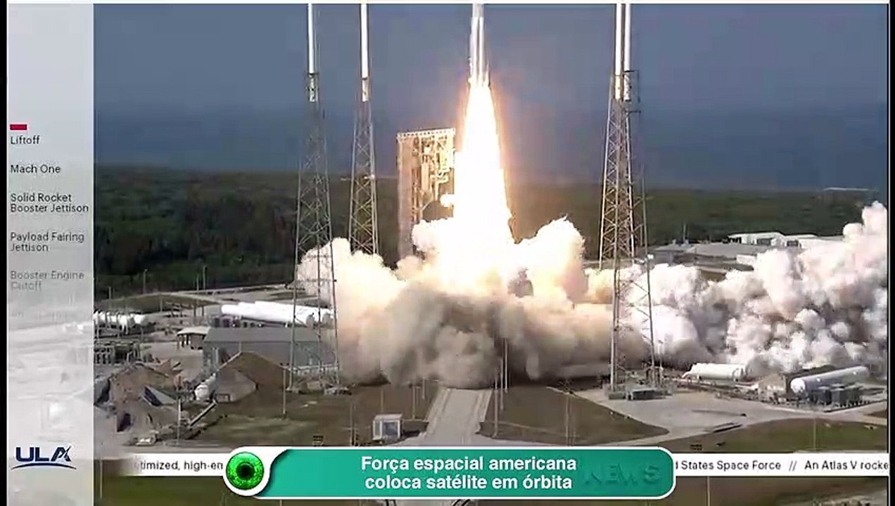 Força espacial americana coloca satélite em órbita
