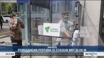 Cegah Covid-19, Pemkot Jaksel Pasang Bilik Disinfektan di Stasiun MRT