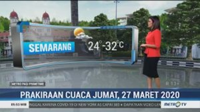 Prakiraan Cuaca Jumat, 27 Maret 2020