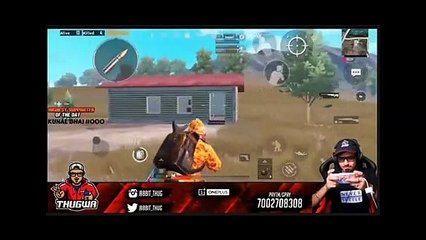 8bitThug Report hacker in his way | thug life |funny moment| Indian best streamer#8bitthug#pubgfunny