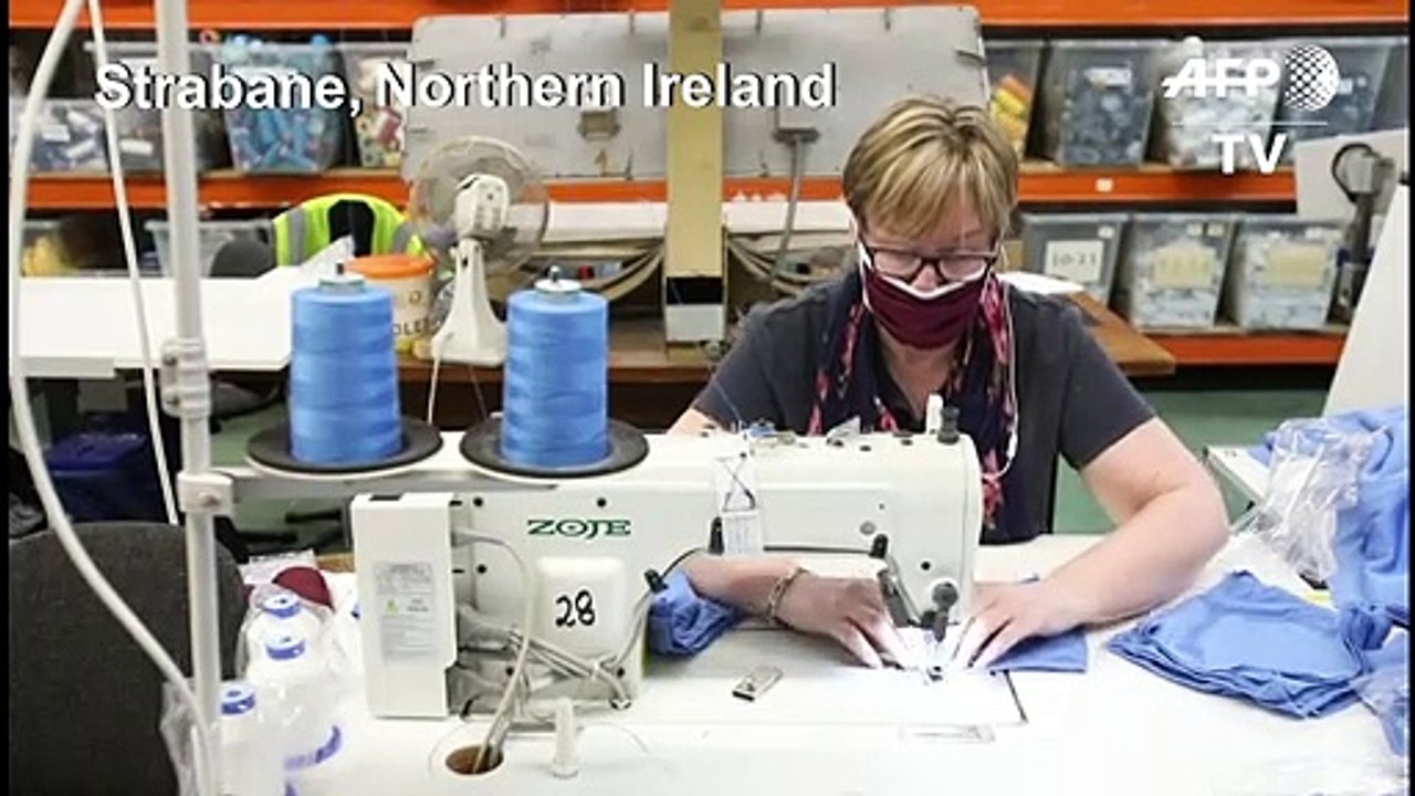 N.Ireland sportswear factory scrubs up in fight against COVID-19