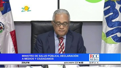 Ministro de Salud ofrece nuevas informaciones