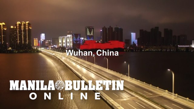 Coronavirus: Drone images show empty streets in Wuhan at night