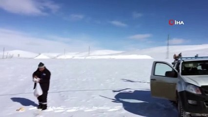 Bayburt-Trabzon arasında baharda karla mücadele