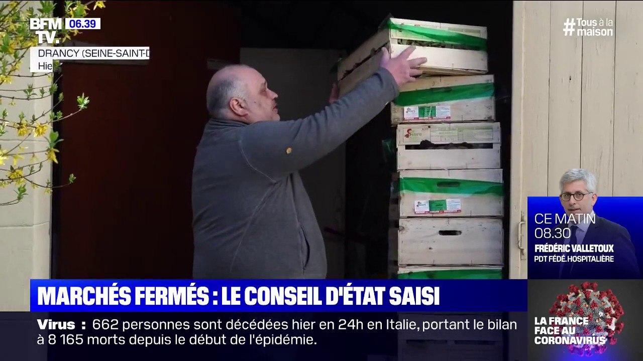 Le Conseil d'État saisi concernant l'arrêté sur la fermeture des marchés