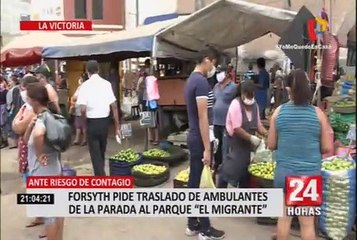 Forsyth culpa a Villarán por caos en alrededores del exmercado La Parada