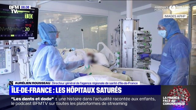 Le directeur général de l'agence de santé d'Île-de-France affirme qu'il y a moins de 200 lits disponibles dans le département