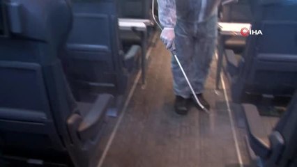 Yüksek Hızlı Trenler titizlikle dezenfekte ediliyor