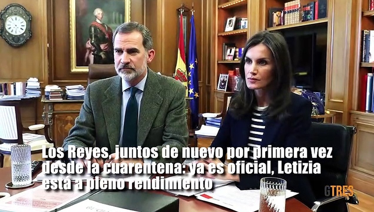 Letizia reaparece tras la cuarentena para un encuentro virtual con el dueño de Mercadona