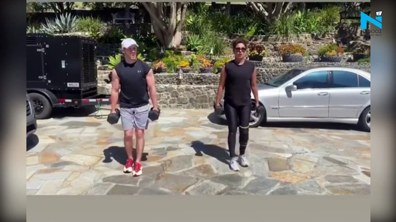 Watch, Priyanka Chopra and Nick Jonas exercise in the Sun the self quarantine