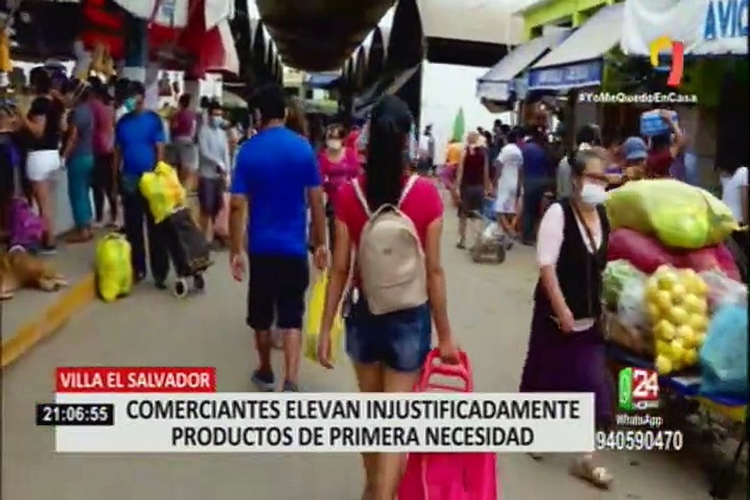 Mercados abarrotados tras anuncio de ampliación de estado de emergencia