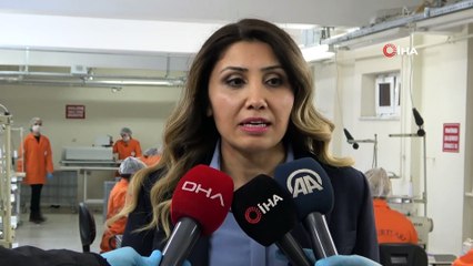 Kadın hükümlüler günde 12 bin maske üretiyor