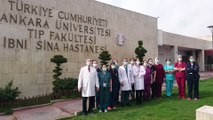 Ankara Üniversitesi hekimleri ile sağlık çalışanlarından 'evde kal' çağrısı - ANKARA