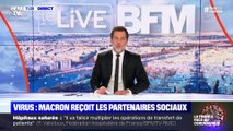Virus : Macron reçoit les partenaires sociaux - 27/03